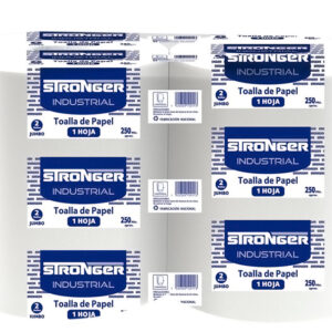 TOALLA DE PAPEL INDUSTRIAL 2 X 250 MTS